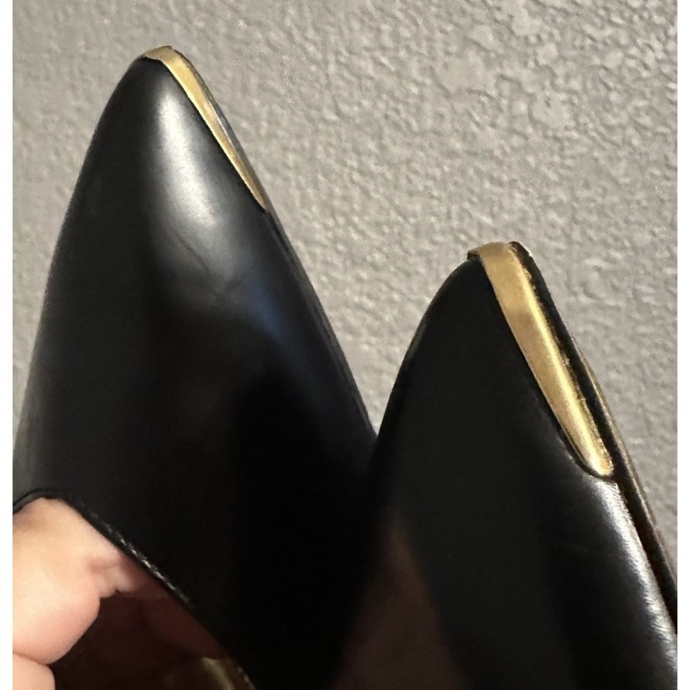Ted Baker London US 10 Black Patent Pumps Stiletto Heels Pointed Toe Glam - Picture 11 of 16